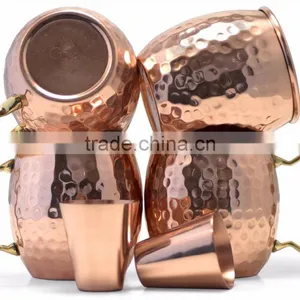 Copper MOSCOW MULE MUGS With Straw & Shot Glass Indian MANUFACTURER thumbnail-5