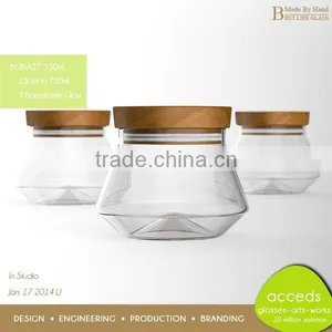 Professional Custom Decorative High End Glass Jar With Lid thumbnail-5