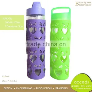 Creative Borosilicate BPA Free Tea Infuser Bottle Glass With Silicone thumbnail-6