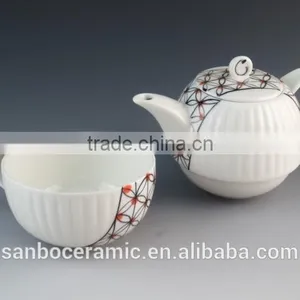 Ceramic Teapot and a Cup in One , Chaozhou Porcelain Teapot Sets With 6 PCS Cups thumbnail-2