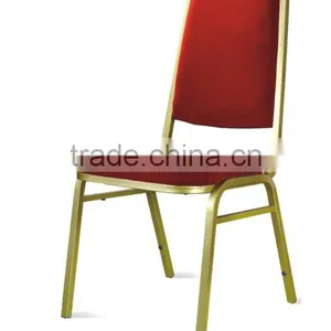 Hotsale Cheap Red Fabric Padded Hotel Used Steel Banquet Chairs LQ-A911 thumbnail-1
