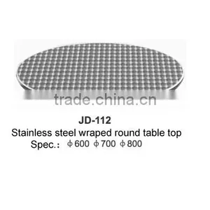 Stainless Steel Wraped Round Table Top for Indoor and Outdoor thumbnail-1