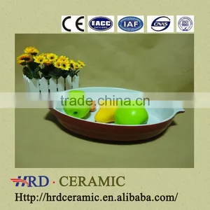 Colorful Oval Ceramic Bakeware thumbnail-1