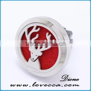 Stainless Steel Aromatherapy Diffuser Locket for Car, Car Vent Clip Diffuser, Car Freshener Clip thumbnail-4