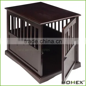 Wood Large Pet Crate Pet Cage Wooden End Table Homex_BSCI Factory thumbnail-1