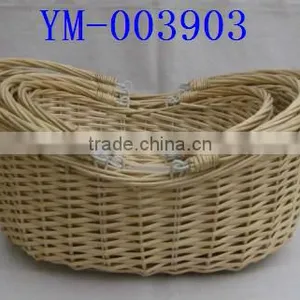 Boat Shaped Willow Shopping Baskets thumbnail-1