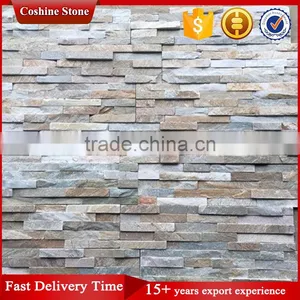 Premium Slate Stack Stone, White Beige Exterior Stone Veneer Wall Cladding thumbnail-2