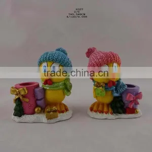 Resin Chick Figurine Pen Container for New Year Symbol Decor thumbnail-6