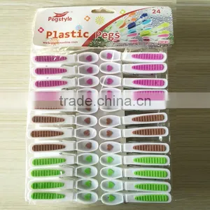 Maple Leaf Pattern Plastic Clothespins Laundry Clips Soft Grip Pegs Clothes Line Clips thumbnail-6