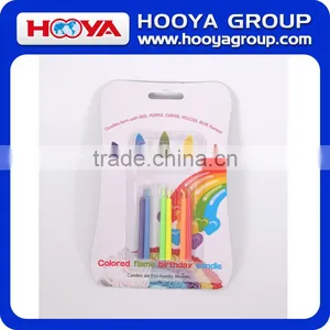 Colored Flame Birthday Candle With Red Purple Green Yellow Blue Flames thumbnail-1