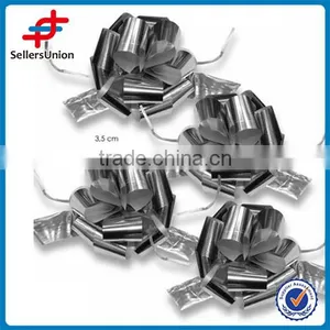 3.5cm Silver Small Decoration Plastic Flower Sticker thumbnail-1