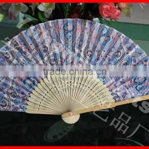 Promotioning Bamboo Folding Cloth Fan thumbnail-1