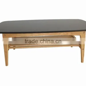 Solid Oak Wood Coffee Table Wood Nest Table Dining Table thumbnail-2