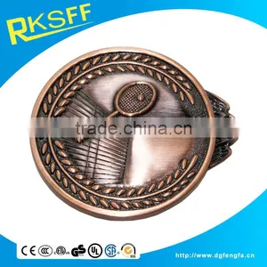 Cheap Bronze Tennis Sports Medal With Ribbon thumbnail-4