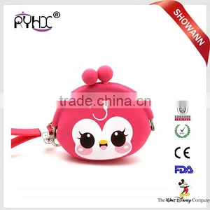 Factory Price Custom Colorful Cute Animal Shape Silicone Coin Purse for Promotion thumbnail-1