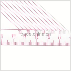 Kearing Brand Sandwich Line for Durability,triangle Grader Ruler,grading Sewing Grader Ruler With Protractor #T045 thumbnail-6