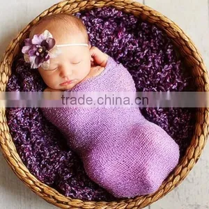 High Quality Cotton Wrapped Yarn Blanket Newborn Baby Photography Props thumbnail-1