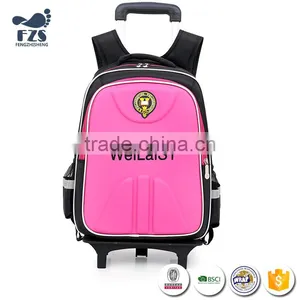 SLZ69 Fashion Wheeled Backpack Waterproof High School Student Trolley Bag thumbnail-2