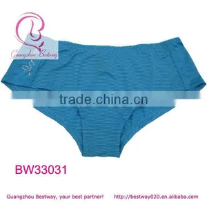 Blue Stripe Fashion Panties With Rhinestone thumbnail-1