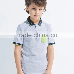Hot Sale OEM Service 100% Cotton Good Quality Short Sleeve Polo t Shirts for Boy Kids thumbnail-4