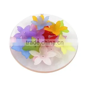 Custom Flower Design Acrylic Charm Cheap Handmade Flower Charms for Diy Jewelry Accessories thumbnail-1