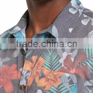 Vibrant Floral-print Men's Latest Formal Easy Shirt thumbnail-4