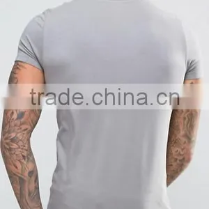 2017 Mens High Quality T Shirt Muscle Fit Scoop Neck Machine Wash OEM Service Wholesale Bulk Clothing thumbnail-2