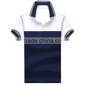 Mens Polo T Shirt,100%Cotton Two Colors Mens Printing Wholesale Bulk Polo Shirt thumbnail-2