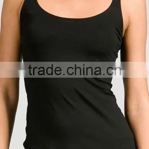 Women's Skinny Black Top Tank thumbnail-2