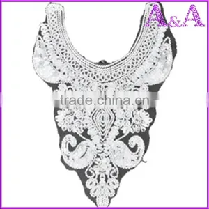 Water Soluble Lace 100% Cotton African Chemical Lace Collar for Shirt and Dress thumbnail-6
