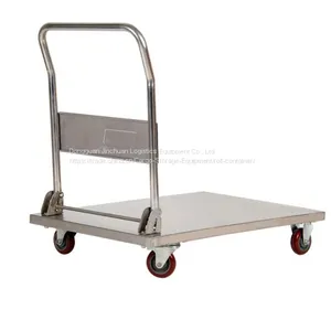 Grocery Warehouse Storage Handle Push Pallet Dolly Carts thumbnail-1