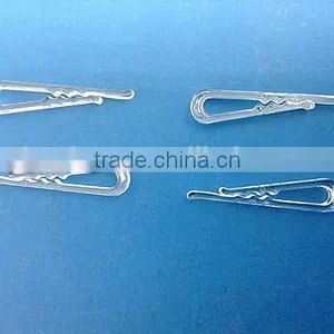 2.0 Inch Hard Rubber Clear R-clips for Shirts thumbnail-1