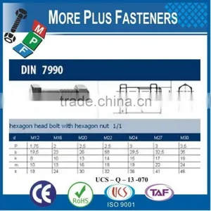 Made In Taiwan DIN 7990 Structural Hexagon Bolt DIN 7990 thumbnail-1