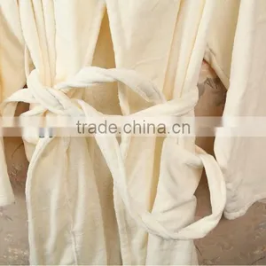 100% Cotton Solid Color Bathrobe thumbnail-3