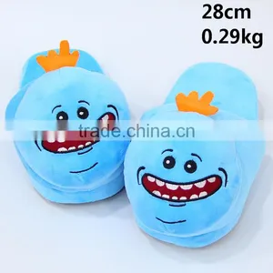 Hot Sale Indoor Slipper Cartoon Rick And Morty Anime Funny Soft Plush Slipper 28cm thumbnail-1