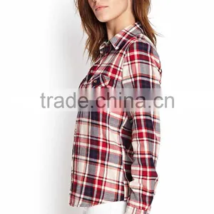 High Quality Customized Logo Printed Women Casual Shirt Loose thumbnail-3