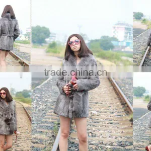 New Style Wholesale Simple Elegant Fur Garment CAC838 thumbnail-1