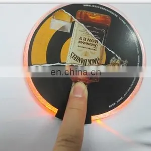 RGB Light Flashing Cup Super Thin Led Tea Cup Coaster thumbnail-1