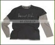 Dim Gray & Silver Color T-Shirt thumbnail-1