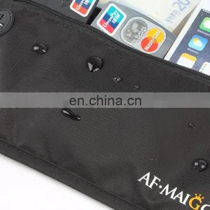Black Color Smaller Ripstop Nylon Rfid Blocking Women Money Belt thumbnail-6