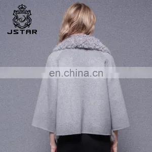 Lamb's Lapel Cashmere Latest Design Coats Womens Wool Coat thumbnail-1