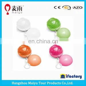 Disposable Plastic Poncho/raincoat With Logo for Riding Bike thumbnail-3