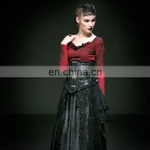 Gothic Punk Rave Black Underbust Soft Bone Corset Y-542 thumbnail-3