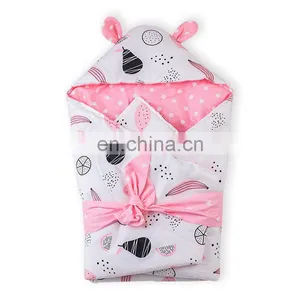 Adjustable Baby Organic Wrap Set Newborns Muslin Swaddle Blanket thumbnail-6