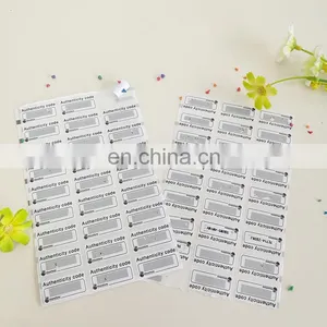 Wholesale Custom Scraped Authenticity Code Adhesive Stickers Paper Sticker With Cheap Price thumbnail-1