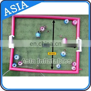 Portable Pop Up Soccer Arena For Bumper Soccer / Inflatable Soccer Soap Field Game thumbnail-2