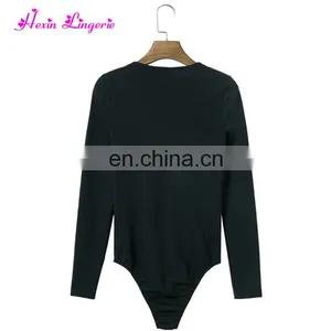 Top Selling Autumn Black Knitting Sexy Romper Custom Bandage Jumpsuits thumbnail-2