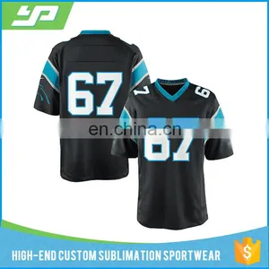 Wholesale Sublimation 100% Polyester American Football Jersey Custom thumbnail-1