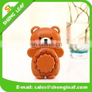60 Minutes Time For the Kitchen Creative Cute Teddy Bear Cartoon Small Alarm Clock thumbnail-3