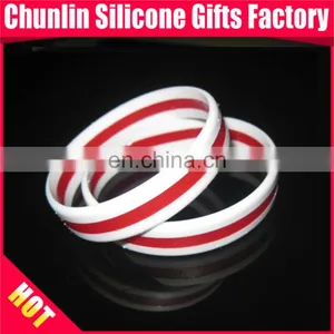 Hot Selling Blank Layers Silicone Slap Bracelets thumbnail-4
